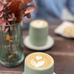 Hoppenworth & Ploch - Sitting in the square, with the prettiest, yummiest latte.