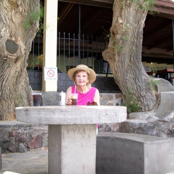 JJs Cantina - Mom & her diet coke on J. J.'s back patio. - Pubs Near Me - Bahía la Choya, SON