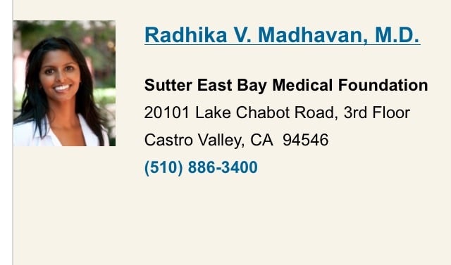 RADHIKA MADHAVAN, MD, OB/GYN - Updated January 2026 - 10 Reviews ...