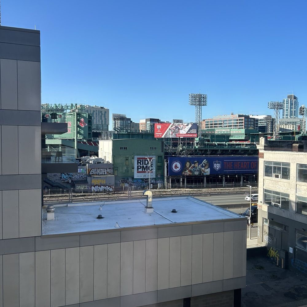 This is the view of Fenway from our room! This is the view of Fenway from our room!