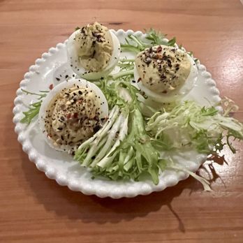 Cordial Cellar + Lounge - Deviled eggs - half order - Wine Bars Near Me - Castro Valley, California Cordial Cellar + Lounge - Deviled eggs - half order - Wine Bars Near Me - Castro Valley, California