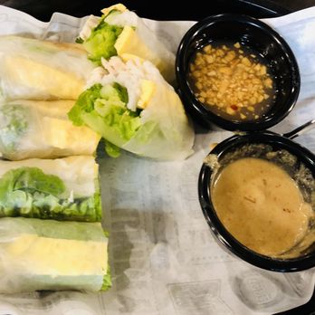 Siam Cuisine - Fresh veggie rolls with house and peanut dipping sauces - Thai Near Me - Anchorage, Alaska