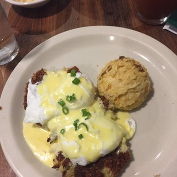 Phoebe's Diner - Crab Cakes Benedict with hash brown casserole - Breakfast & Brunch Near Me - Austin, Texas Phoebe's Diner - Crab Cakes Benedict with hash brown casserole - Breakfast & Brunch Near Me - Austin, Texas