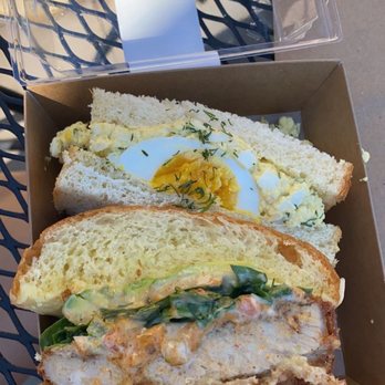 Katsu Bar - Top: Dill Egg Salad Sando Bottom: Baja Sandwich **These two items DO NOT come in the same pack/order!! - Burgers Near Me - Cerritos, California Katsu Bar - Top: Dill Egg Salad Sando Bottom: Baja Sandwich **These two items DO NOT come in the same pack/order!! - Burgers Near Me - Cerritos, California