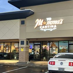 Yo Mommas Cantina - Love the window decorations.