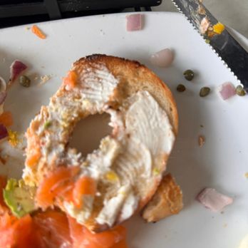 Another Broken Egg Cafe - Little cream cheese on my cold bagel - Breakfast & Brunch Near Me - Boca Raton, Florida Another Broken Egg Cafe - Little cream cheese on my cold bagel - Breakfast & Brunch Near Me - Boca Raton, Florida