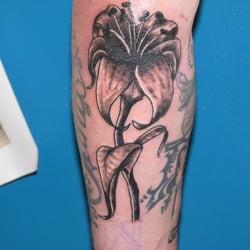 Flower Tattoo done by Emma Heartquist