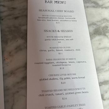 Little Beast Restaurant - Bar menu. - New American Near Me - Los Angeles, California Little Beast Restaurant - Bar menu. - New American Near Me - Los Angeles, California