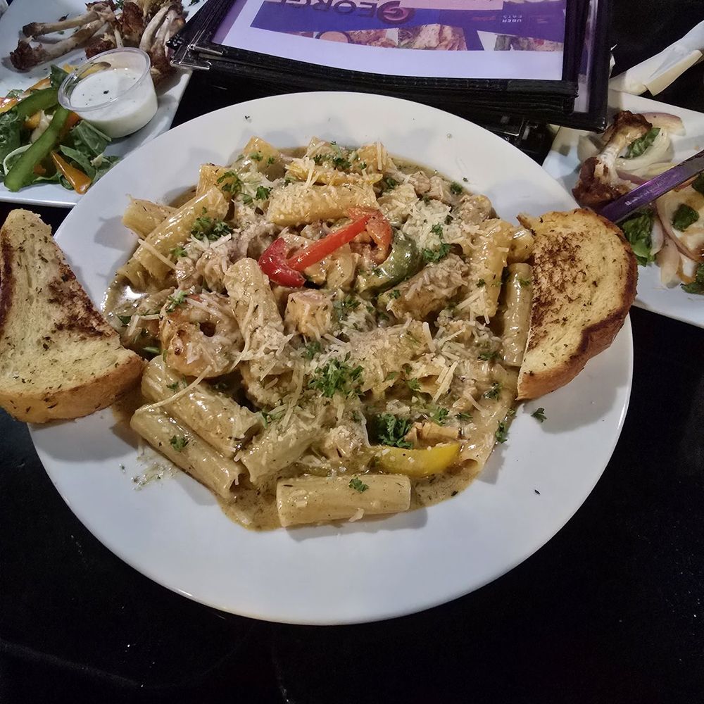 George Restaurant - Rasta Pasta amazing - Desserts Near Me - Hampton, Virginia George Restaurant - Rasta Pasta amazing - Desserts Near Me - Hampton, Virginia