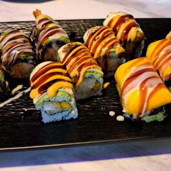 Kashi Sushi - Two of the very colorful sushi rolls available at Kashi sushi kitchen - Sushi Bars Near Me - Queensbury, New York