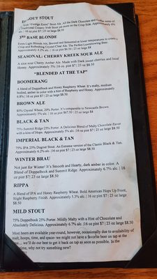 Menu photo 5 Main Street Brewery Cortez, CO Menu photo 5 Main Street Brewery Cortez, CO
