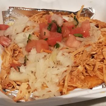 Baha Mexican Restaurant - Salbute with shredded chicken - Tacos Near Me - Natick, Massachusetts