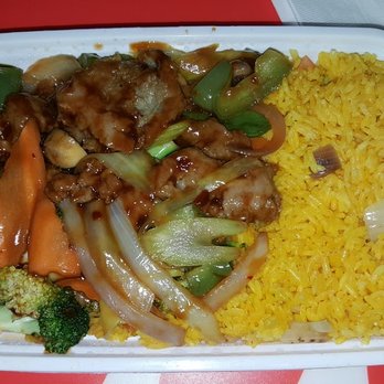 Asian Bay - Lunch Special - Beef with Szechuan Sauce and Fried Rice - Japanese Near Me - Brooklyn, New York