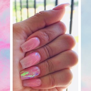 Nails Euphoria Avery Ranch - Pink short acrylic nails - Nail Salons Near Me - Austin, Texas