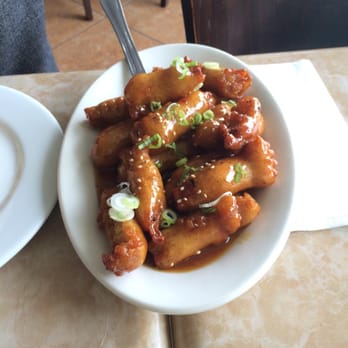 My Vegan - Orange chicken. Came with brown rice. - Thai Near Me - Pasadena, California