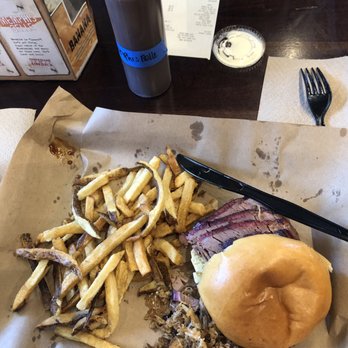 Mission BBQ - Brisket sandwich with fries and pulled pork - Barbeque Near Me - Davie, Florida Mission BBQ - Brisket sandwich with fries and pulled pork - Barbeque Near Me - Davie, Florida