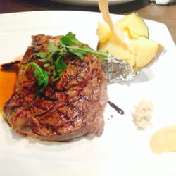 New York Cafe & Bar - Ribeye Steak with Baked Potato