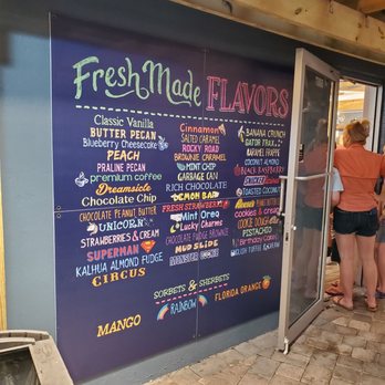 Ice and Cream Creamery - Menu - Ice Cream & Frozen Yogurt Near Me - St. Pete Beach, Florida