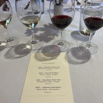 King Estate Winery - Elite flight - Wineries Near Me - Eugene, Oregon King Estate Winery - Elite flight - Wineries Near Me - Eugene, Oregon