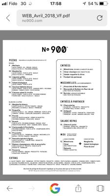Menu photo 2 Pizzéria N° 900 Fleury Montreal, QC Menu photo 2 Pizzéria N° 900 Fleury Montreal, QC