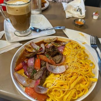 Don Cha - Lomo saltado on noodles - Peruvian Near Me - Pensacola, Florida Don Cha - Lomo saltado on noodles - Peruvian Near Me - Pensacola, Florida