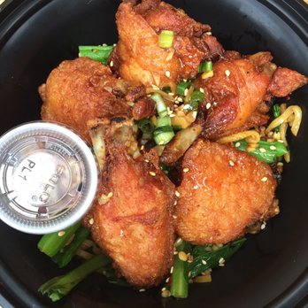 Mama Chow's Kitchen - Lollipop wings with garlic noodles - Food Trucks Near Me - Portland, Oregon Mama Chow's Kitchen - Lollipop wings with garlic noodles - Food Trucks Near Me - Portland, Oregon