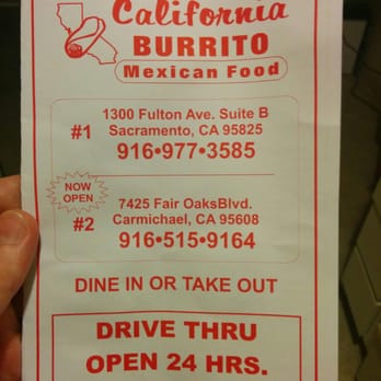 California Burrito - Mexican Near Me - Carmichael, California