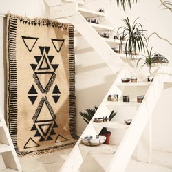 Authentic Art Gallery - Moroccan rugs range from graphically dense to monochrome, incorporating bright, saturated shades as well as natural, muted tones