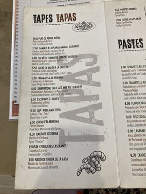 Menu photo 4 Nou Sanllehy Barcelona, B