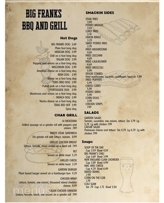 Menu photo 7 Big Frank's Barbeque & Grill Waterbury, CT Menu photo 7 Big Frank's Barbeque & Grill Waterbury, CT