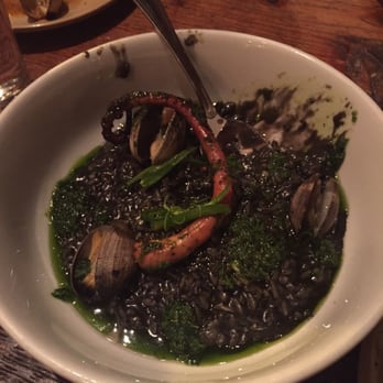 Terra Plata - Black risotto is unique and delicious. - New American Near Me - Seattle, Washington Terra Plata - Black risotto is unique and delicious. - New American Near Me - Seattle, Washington