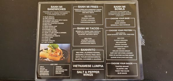 Menu photo 6 Banh Mi Blvd San Diego, CA Menu photo 6 Banh Mi Blvd San Diego, CA