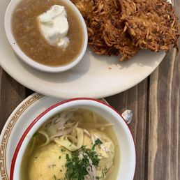 Latkes & Matzo Ball Soup