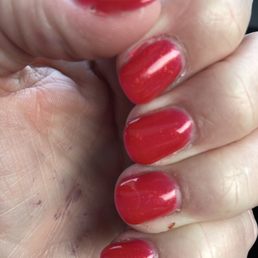 Worst manicure - pint job EVER