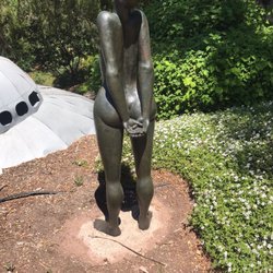 Hermitage Santa Barbara - Woman with Goggles (Reyna) by Ella Tulin, 1992 Bronze.