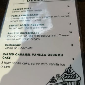 Doc Watsons - Dessert menu - Irish Pub Near Me - Oakland, New Jersey