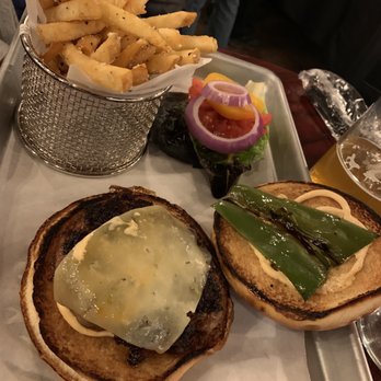 Hollow Spirits Distillery - 50/50 burger with truffle fries. (By the way, they do have the Beyond Burger for my veggie friends) - Beer, Wine & Spirits Near Me - Albuquerque, New Mexico Hollow Spirits Distillery - 50/50 burger with truffle fries. (By the way, they do have the Beyond Burger for my veggie friends) - Beer, Wine & Spirits Near Me - Albuquerque, New Mexico