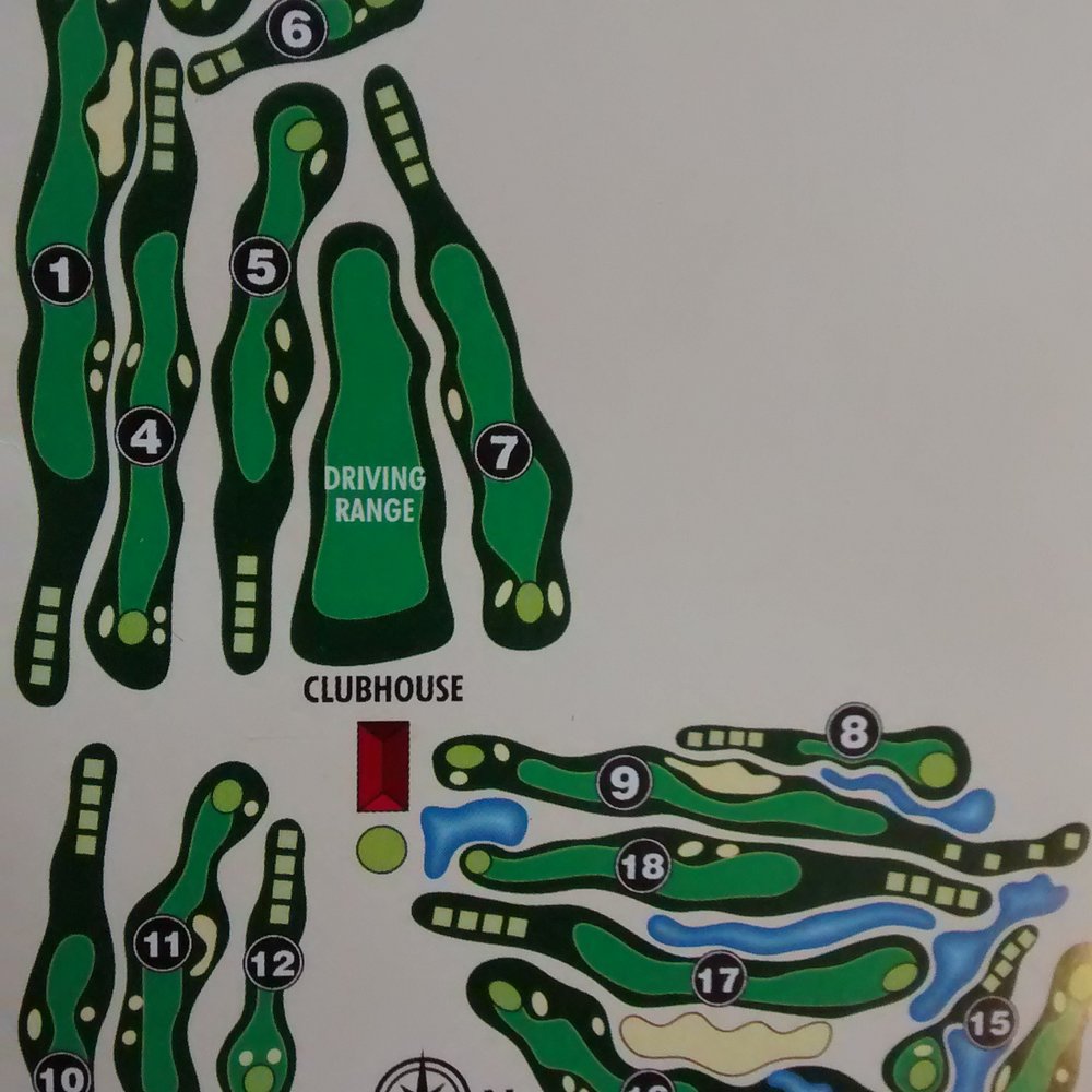 Rogers Park Golf Course - Map of course from score card - Golf Near Me - Tampa, Florida Rogers Park Golf Course - Map of course from score card - Golf Near Me - Tampa, Florida