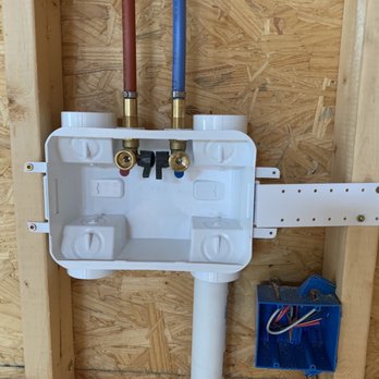 McIntire Plumbing and Do All Service - Washer hook up. Installed box and connected pipe. - Plumbing Near Me McIntire Plumbing and Do All Service - Washer hook up. Installed box and connected pipe. - Plumbing Near Me