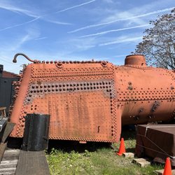 Oyster Bay Railroad Museum - Old railroad cars on display