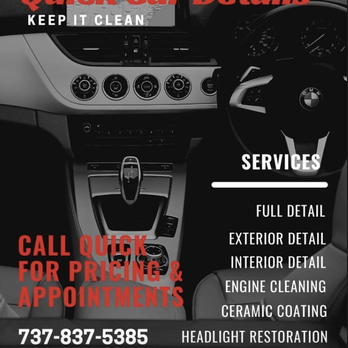 Quick Car Details - Car Wash Near Me - Austin, Texas