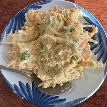 Manago Hotel Restaurant - Side 2 potato noodle salad - Hawaiian Near Me - Captain Cook, Hawaii Manago Hotel Restaurant - Side 2 potato noodle salad - Hawaiian Near Me - Captain Cook, Hawaii