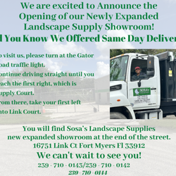 Sosa's Landscape Supplies - Newly Expanded Retail Showroom