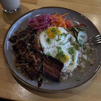 Winston’s Cafe & Bakery - PORK BELLY LOCO MOCO - Bakeries Near Me - Napa, California Winston’s Cafe & Bakery - PORK BELLY LOCO MOCO - Bakeries Near Me - Napa, California