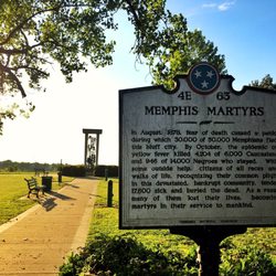 Martyrs Park - The sign as you enter the park.
