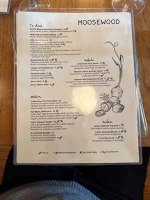 Menu photo 2 Moosewood Restaurant Ithaca, NY