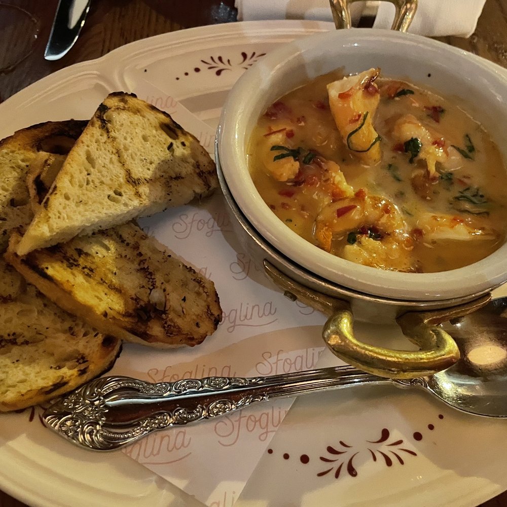 Sfoglina - Downtown - Shrimp Scampi Appetizer ($18) - Italian Near Me - Washington, DC, District of Columbia Sfoglina - Downtown - Shrimp Scampi Appetizer ($18) - Italian Near Me - Washington, DC, District of Columbia