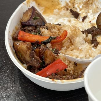 Thai Test Kitchen - Eggplant with basil and beef! So good - Noodles Near Me - San Diego, California