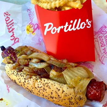 Portillo's Avon - Char Grilled Maxwell Street Polish Sausage - Salad Near Me - Avon, Indiana