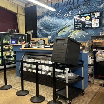 Kukuiula Market - Near the register you can find Lawai'a Fish Co for some poke - Grocery Near Me - Koloa, Hawaii Kukuiula Market - Near the register you can find Lawai'a Fish Co for some poke - Grocery Near Me - Koloa, Hawaii